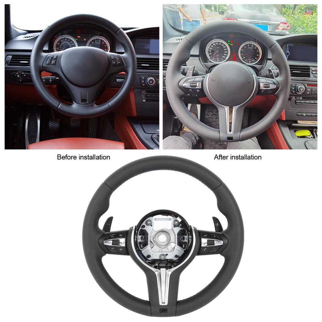 Upgrade for F80 M3  Steering Wheel with Paddle Shifters Fits for 3 Series E90 E92 E93 2006‑2013 Steering Wheel Assembly
