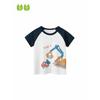 27Kids Children's Clothing Boy's Short-Sleeved T-shirt Tops Summer Kids Raglan Sleeve Hook Machine Baby Boy Cotton Base Shirt