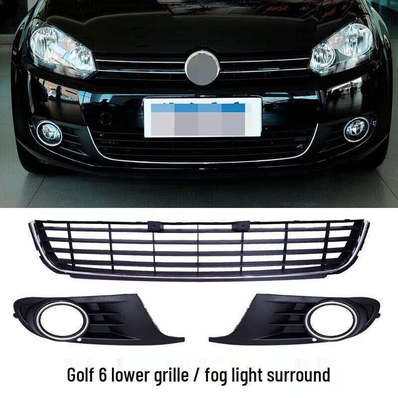 Fog Light Trim Center Grille Vent Cover for 2010-2017 Golf 6 & 7