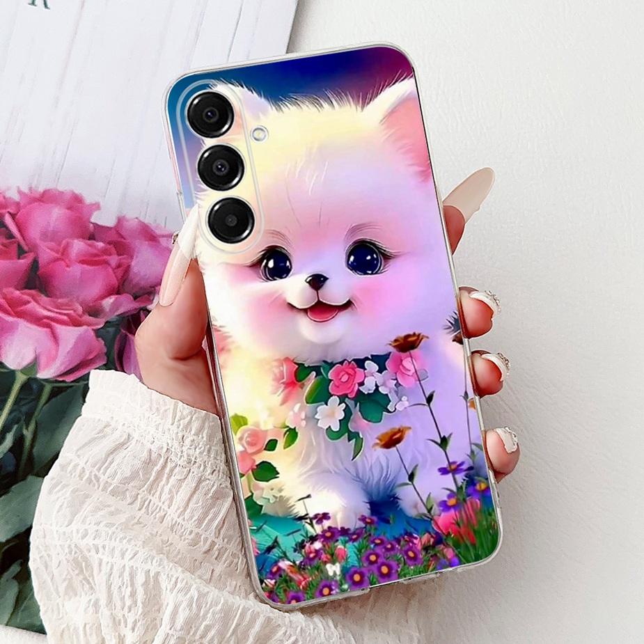 For Samsung Galaxy A17 5G Case SM-A176B New Cat Butterfly Painted Cover Soft Slim Phone Case For Samsung A17 A 17 5G Fundas Bags