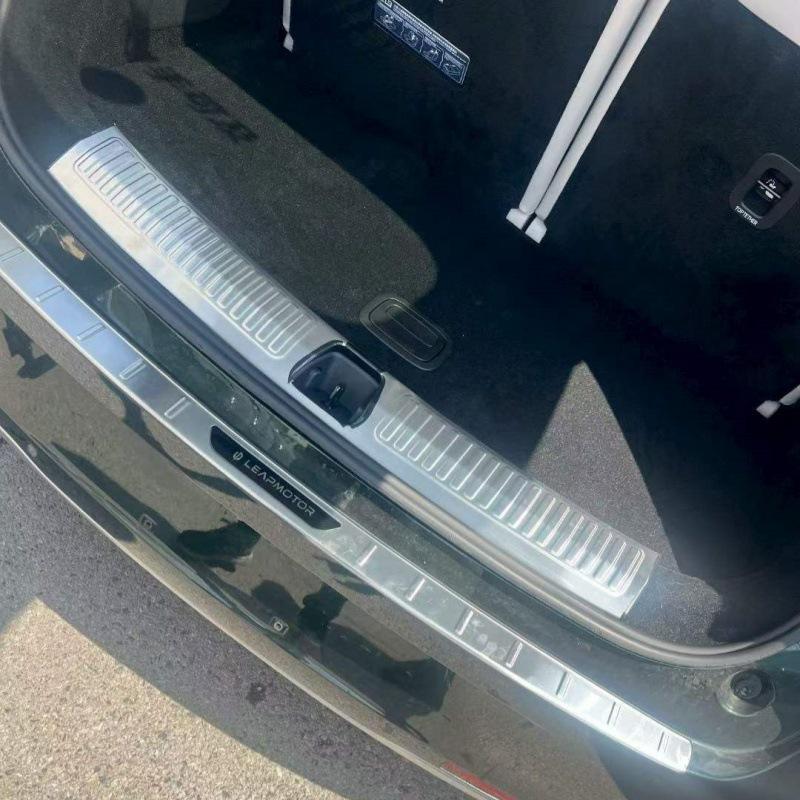 

Leapmotor D19 Door Sill & Rear Bumper Protector: Fits 26 Models, Anti-Scratch Stainless Steel Welcome Pedal Custom-Fit