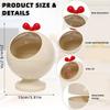 Spherical Hair Accessories Storage Organizers, Vanity Accessories Storage Holder Dustproof Box with Lid for Scrunchie storage