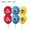 Thomas Train Birthday Party Supplies Include Cake Topper, a Banner, Balloons