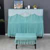1piece New Minimalist Embroidered Piano Cover Thickened Fabric Stool Cover Washable Multi-color Piano Dust Cover