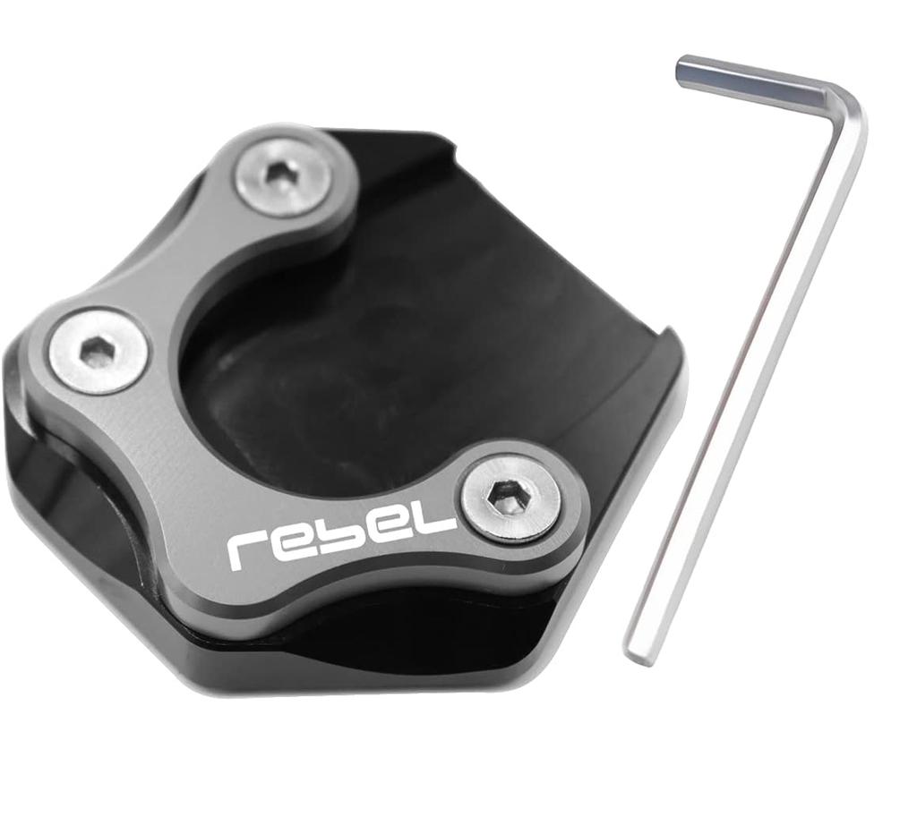 GenPick Rebel 250 Custom Parts Side Stand Compatible with Rebel CNC Aluminum High Improved Parking Motorcycle Stand OEM Compatible Easy Installation