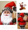 Christmas Decorations 2021 New Year's Gift Santa Claus Doll High Grade Navidad Home Ornaments Children's Toy Gifts 30/45/60 Cm