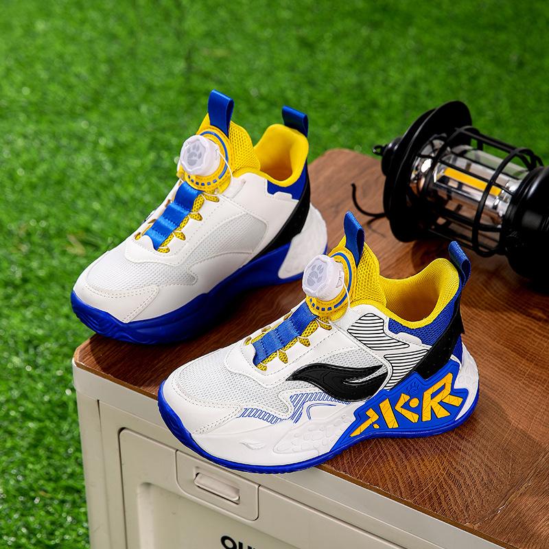 

New children s basketball shoes spring and summer new mesh boys sports shoes middle school children and primary school students casual shoes 29