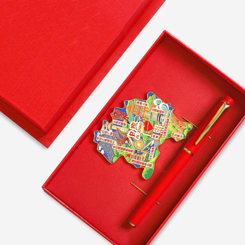 Binzhou Gelber Fluss Turm Magnet, Haifeng Pagode & Zhonghai Park. Kulturtourismus-Geschenk.