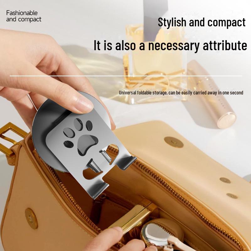 All-Metal Rotatable Tablet & Phone Stand with Foldable, Hollow Heat Dissipation Design