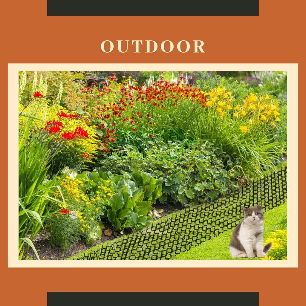 Katzen Dornmatte Garten Anti-Katze Hundabwehr Matte Schützt Pflanzen Innen Außen Garten Abschreckgeräte Haus Hundabwehr