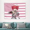 Kasane Teto Pink American Flag Wall Hanging Cloth Dormitory Room Decoration Wallpaper Banner Tapestry Aesthetic Decoration