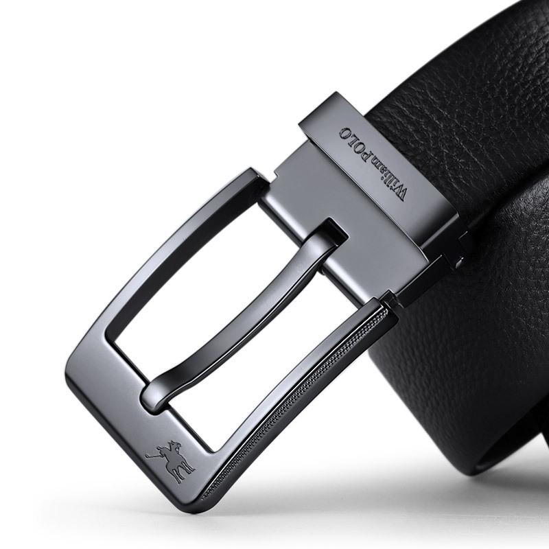 Mary Emperor Belt Male Real Cowhide Pinbuckle Pants Belt Men's Belt Gift Box for Father To Give Boyfriend Birthday Gift