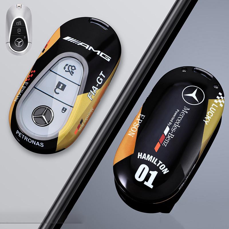 D4Car Remote Key Case Full Cover Shell Keychain For Mercedes Benz C E S Class W223 W206 C260 C300 S400 S450 S500 Auto Accessories