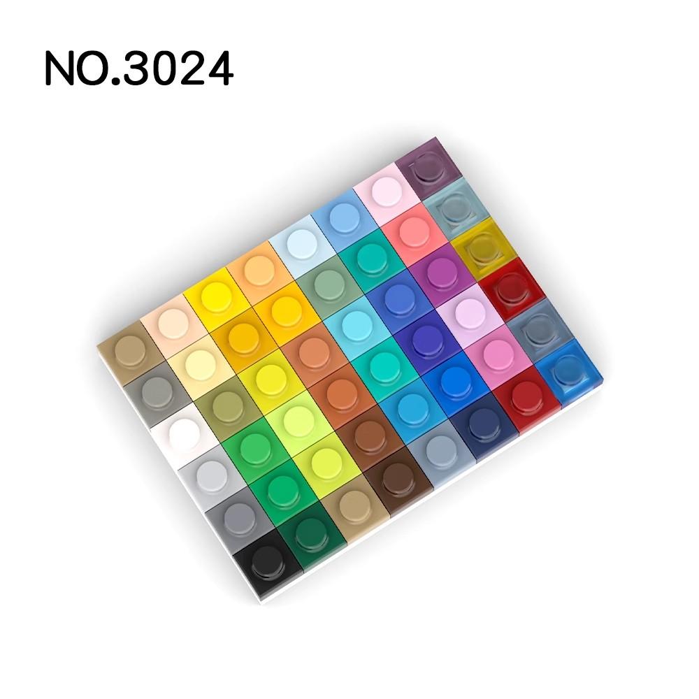 20pcs MOC Parts 3024 Plate 1 x 1 Compatible Bricks DIY Assmble Building Blocks Particle Kid Puzzle Brain Toy Gift