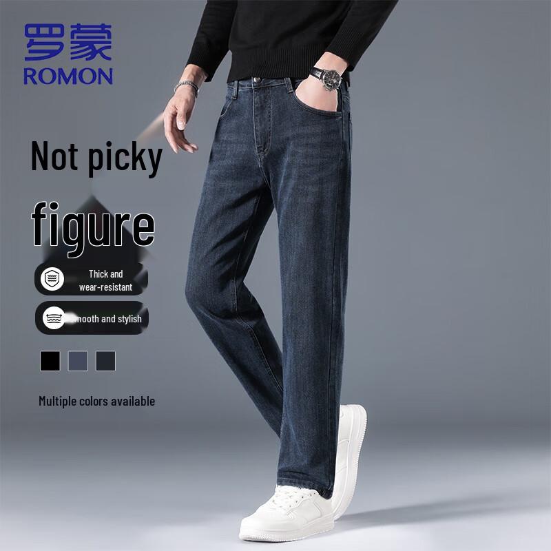

Romon Men s Straight-Leg Loose Fit Jeans 29