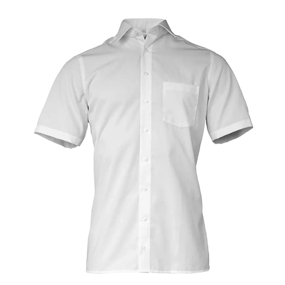 Marvelis Mens Poplin Modern Short-Sleeved Shirt