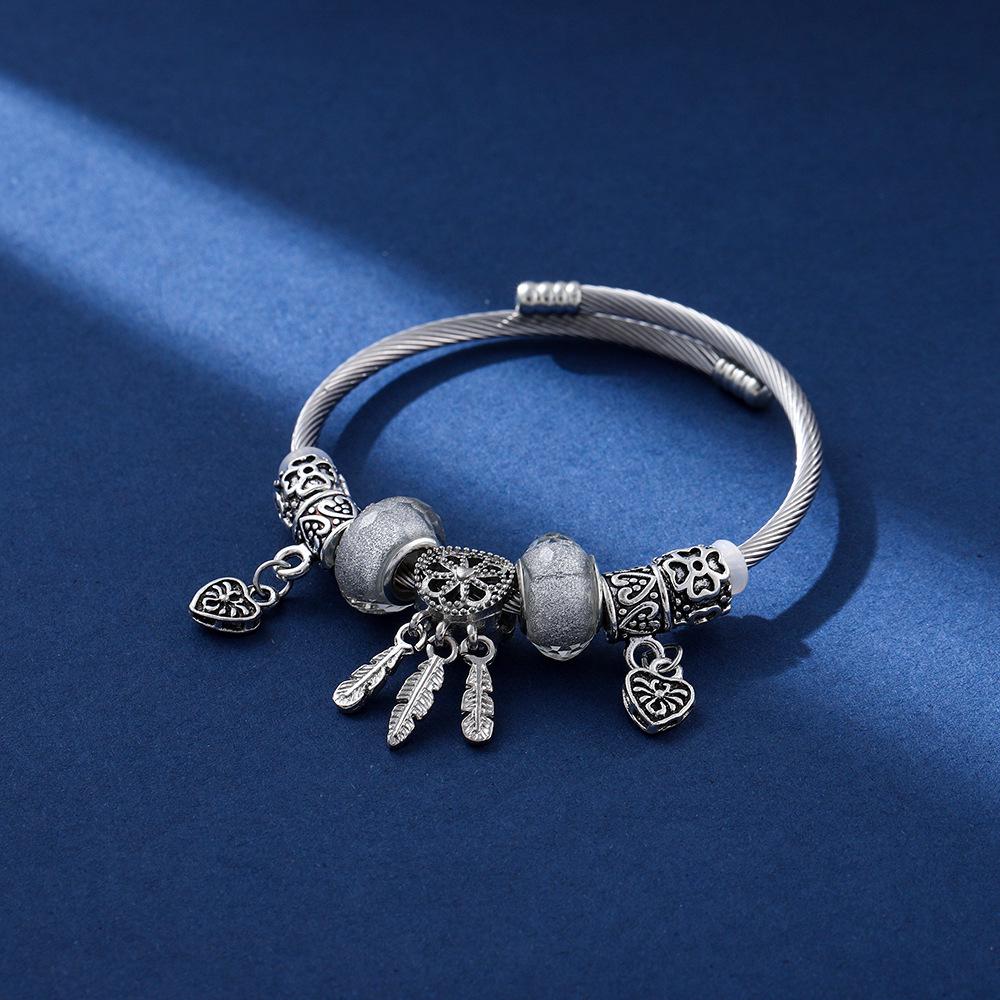 

Европейский и американский кристальный металлический браслет в стиле Pandora, популярный DIY дизайн, в наличии