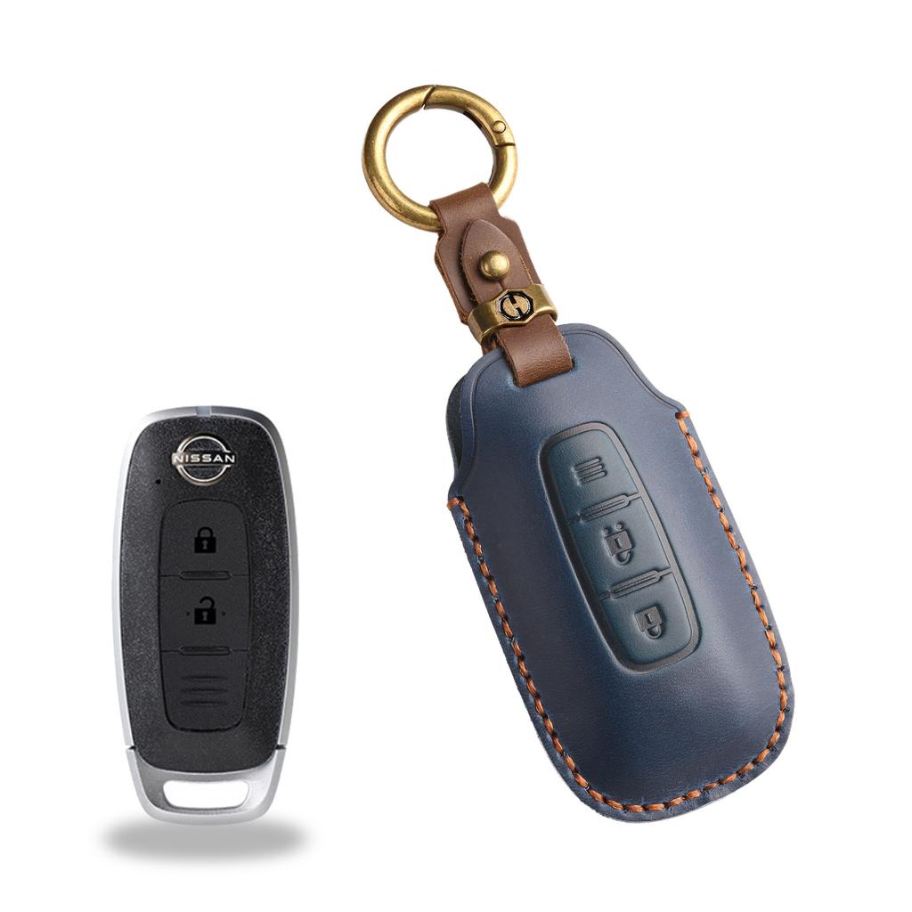 The Retro Key Cover Is Suitable For Nissan Xuanyi Teana Exploration Lu Xiaoke Qijun Jinke Genuine Leather Keychain.
