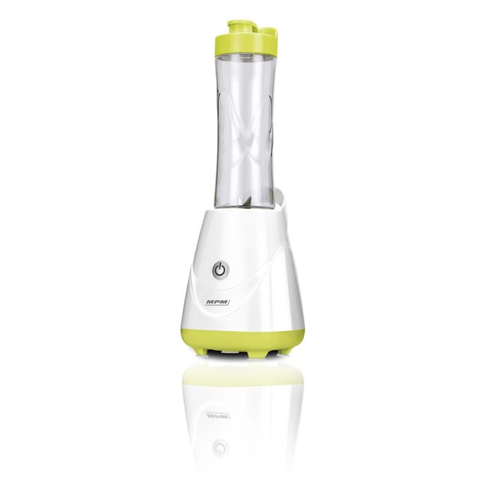 Smoothie Blender, Personal Blender with 2 X 600 Ml Bottles, BPA-free MPM MBL-20 250W White/Green