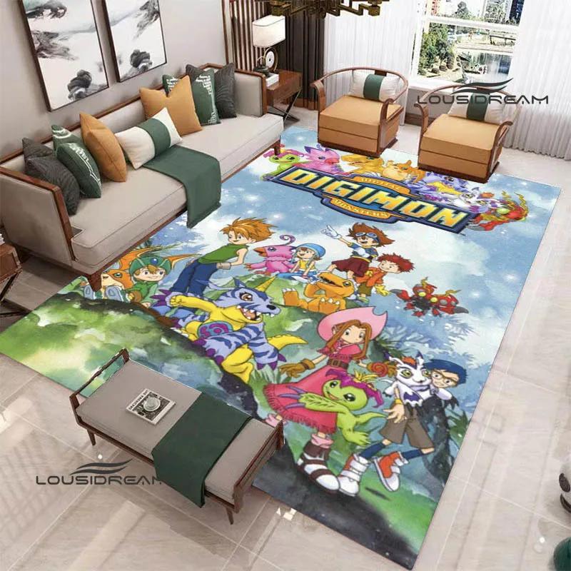 3D Digimon Cartoon Printed Carpet Non-slip Carpet Yoga Mat Carpets for Living Room Area Rug Home Bedroom Decor Birthday Gift