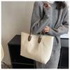 Hot Selling Light Luxury Sewing Thread Pu Zipper Women's Handbag New Fashionable Women's Commuting Shoulder Bag Tote Bag
