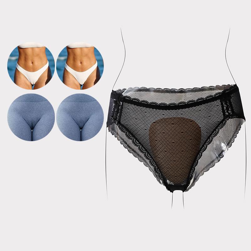 Inserto intimo da donna senza punta di cammello, tassello senza cuciture per pantaloni da yoga, salvaslip confortevole anti-VPL