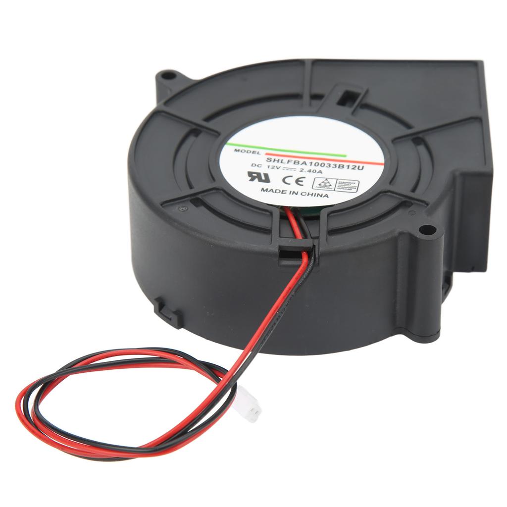 Ventilator de răcire Turbo Ventilator de evacuare Ventilator centrifugal 4800RPM 42.8CFM 62.4mmh2o DC 12V 2.4A pentru routere