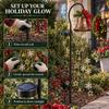 Weihnachtsglocken Kaskade Solar-Gartenleuchte für Weihnachtsdekoration im Garten Warmweiß Kaskadierende Gartenstecker-Leuchte für Rasen Garten Weg