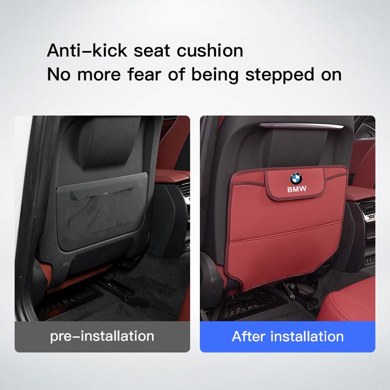 2Pcs Car Seat Anti Kick Pad Rear Seat Backrest Protection Pad For BMW X6 E30 Performance F20 E90 E60 E36 E46 F30 F40 F10 E70 E39 BN7