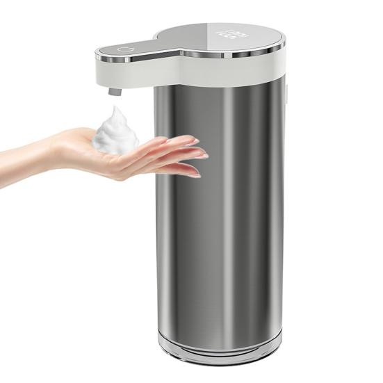 Touchless Automatic Soap Dispenser 4-Level Adjustable Rechargeable Sensor Pump Stainless Steel Bathroom Liquid Soap Dispenser