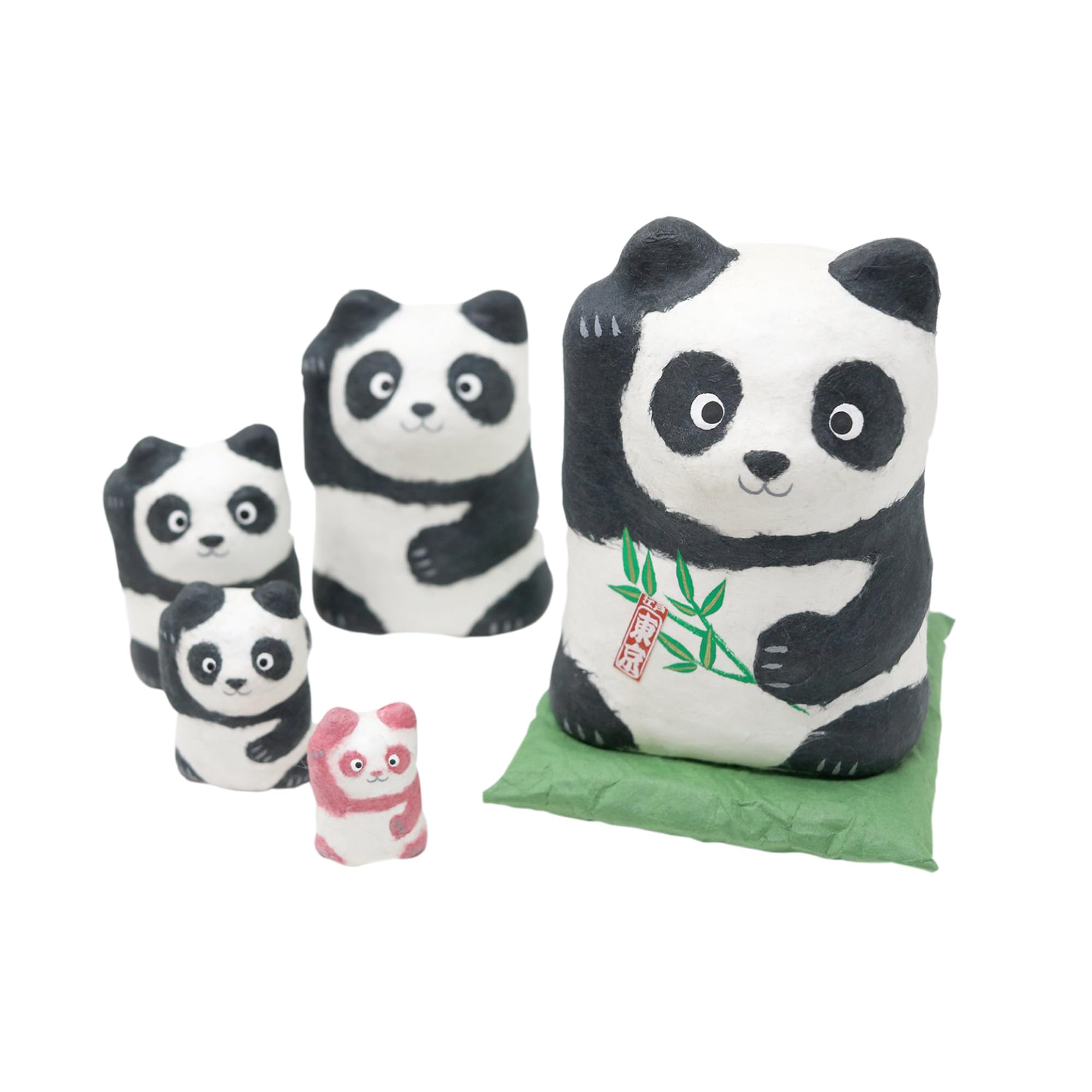 Ichino Daruma Panda Daruma Daruma Daruma Daruma Takasaki Daruma Seven Eight Rises Amulet Matryoshka Good Luck Panda Goods Panda Panda [Harikoshka белый