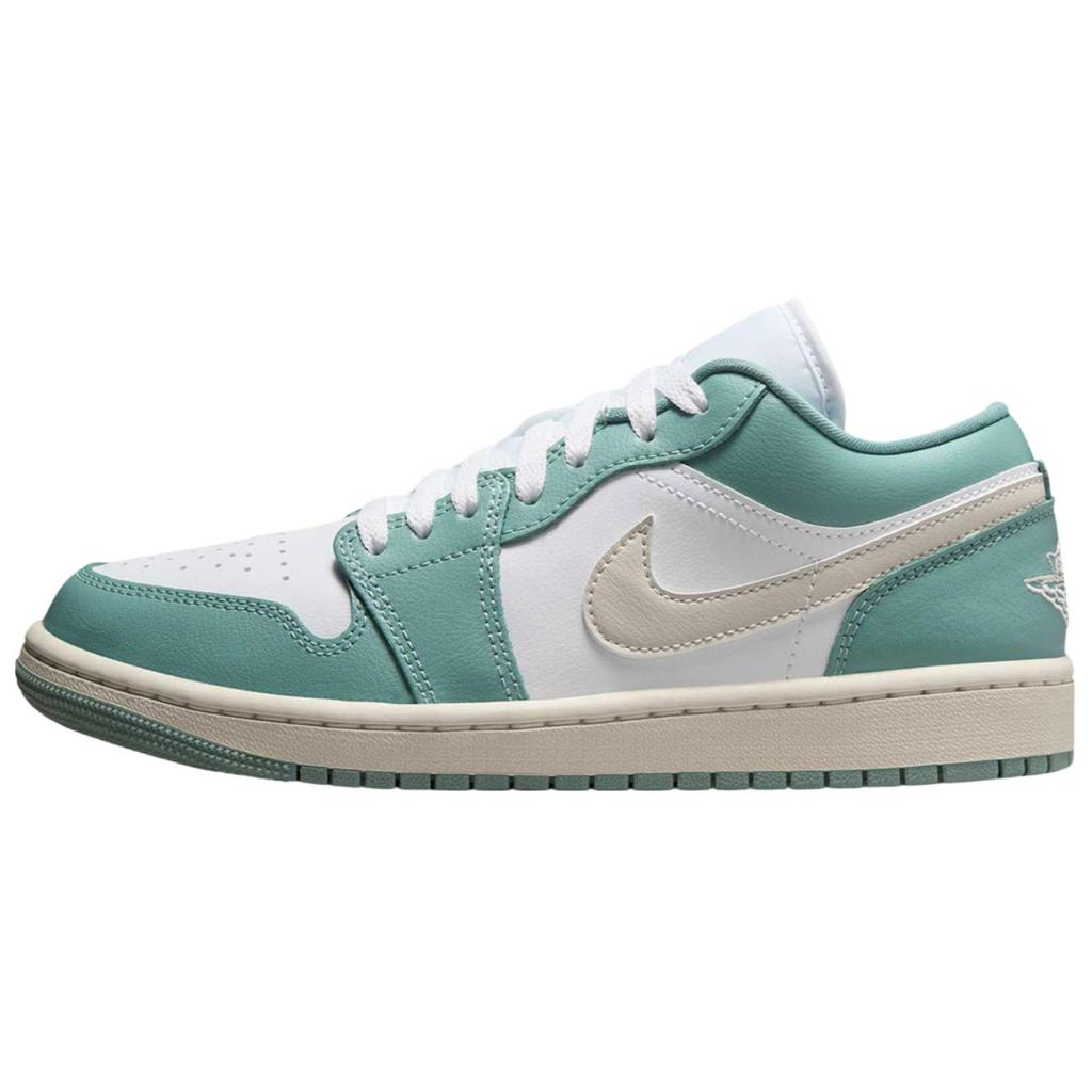 Air Jordan 1 Low Cannon Women Sneakers Teal White Sail DC0774-138