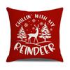 Christmas Pillow Case Christmas Red Snowflake Christmas Tree Home Decoration Pillow Case