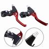 1 Pair Aluminum Alloy Bicycle Brake Levers 4 Finger Grip Universal Fit Bike Brake Handle Lightweight 2.2cm Diameter