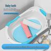 Non-Slip Baby Bath Mat - Silicone Cartoon Seat for Bathtub or Pool, Eco-Friendly & Odorless