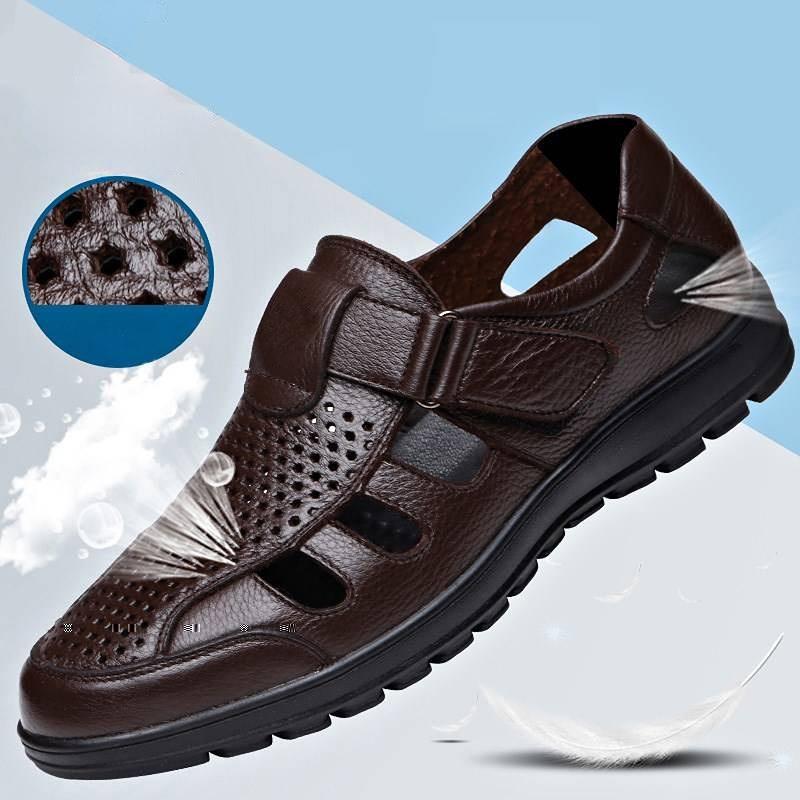 Módní letní pánské sandály Módní ležérní obuv Pánská Vydlabané Sandály Prodyšné Plážové boty Měkká podrážka Venkovní Lehká obuv