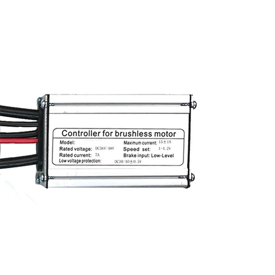 48V 36V 15A Řídicí jednotka pro 250W 350W Bezkomutátorový motor Ebike Elektrické kolo