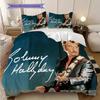 Johnny Hallyday De Lamour Legacy Bedding (1 * duvet cover + 2 * pillowcase, without core) 2D Flat Bedding set Soft and comfortable
