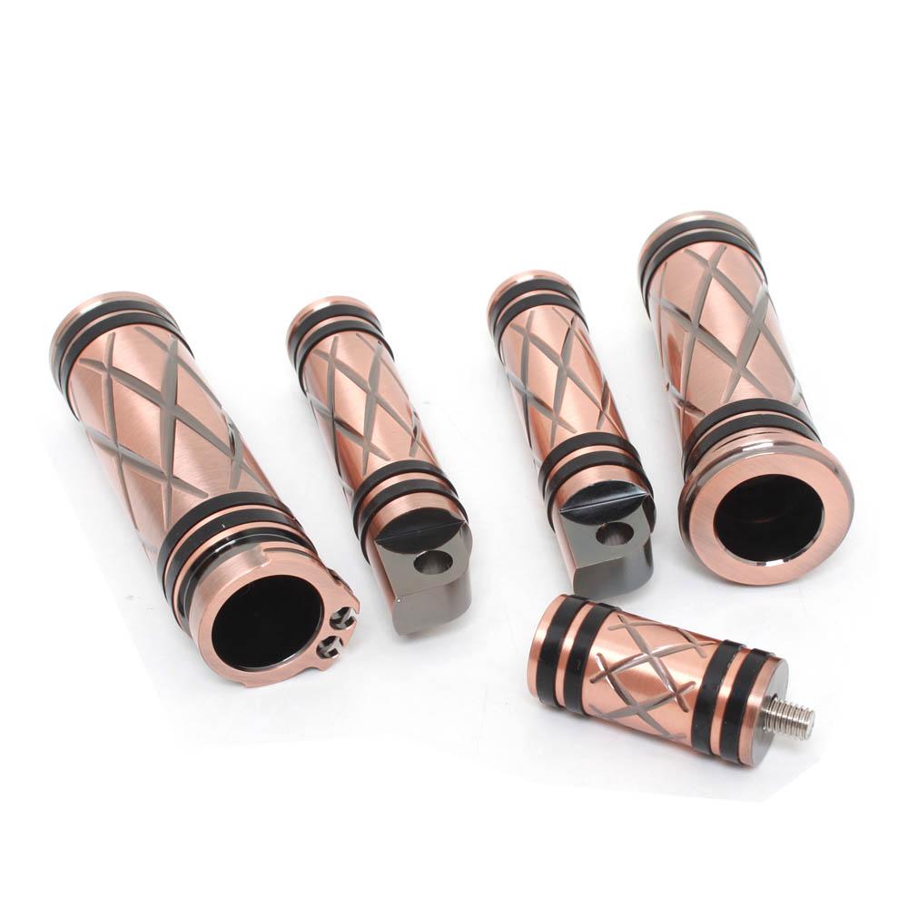 Motorcycle Handlebar Grips Footrest Foot Pegs+Shifter Peg Nail For Harley Sportster XL883 1200 Touring Road King Dyna Softail