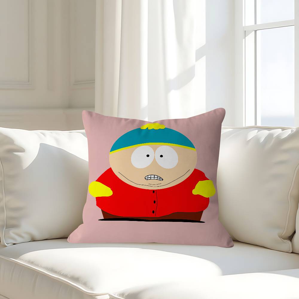 

E-Eric Theodore Cartman Pillow Case Removable Washable Cushion Cover – All-Season Soft Linen 16x16Inch