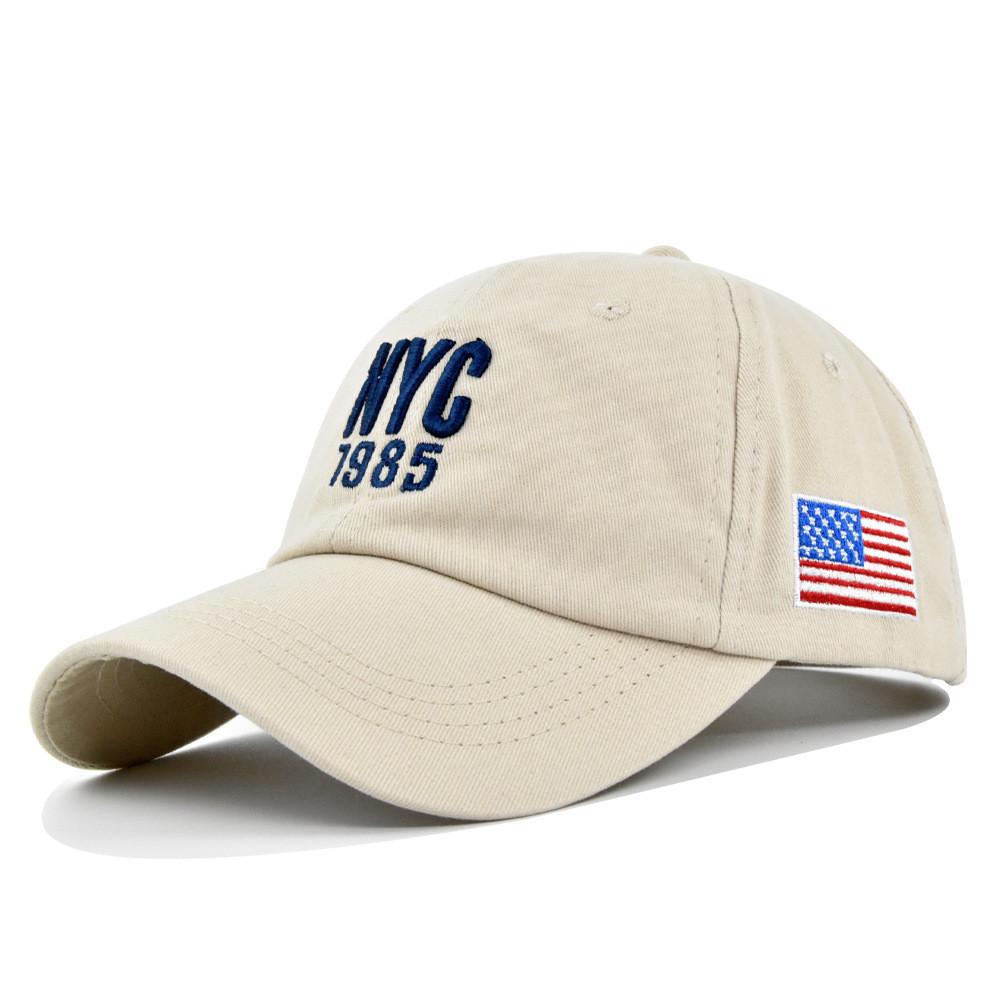 Nyc Embroidered Baseball Cap Adjustable Sun Hat Casual Cotton Cap