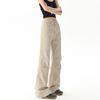 Retro loose niche slightly spicy versatile overalls spring and summer new flared casual jeans women