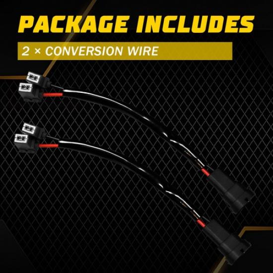 H1 H11 Conversion to Harness Light Wire Two Head Beam Hi/ Lo Adapter Socket Plug