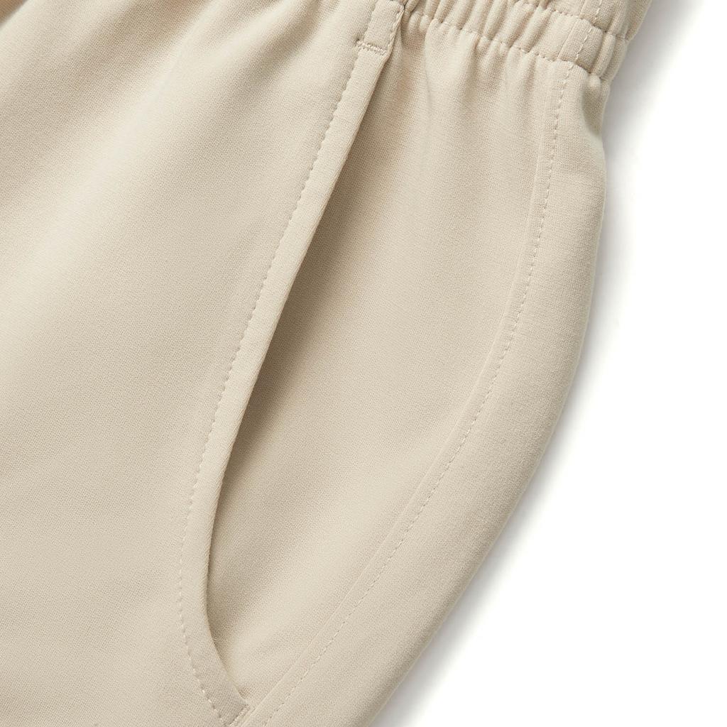 Li Ning Sports Lifestyle Series Solid Color Mid Waist Breathable Versatile Straight Leg Casual Pants Women bottoms Coastal-Gray AKLV200-2