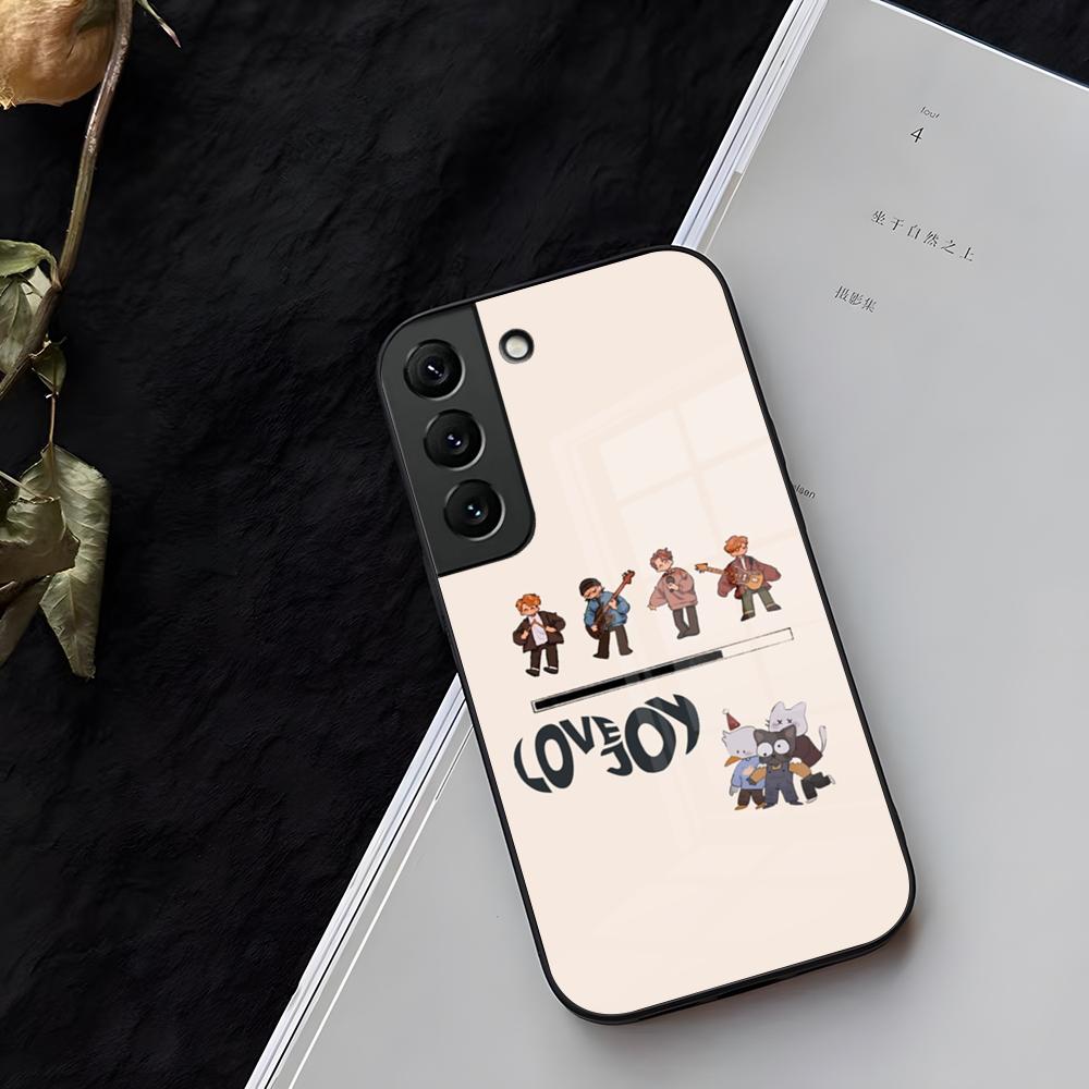 Cartoon Lovejoy Band Phone Case Glass For Samsung Galaxy S21 S26 S25 S22 S20 S24 S23 Ultra Fe Plus A16 A34 A54 A24 Coque