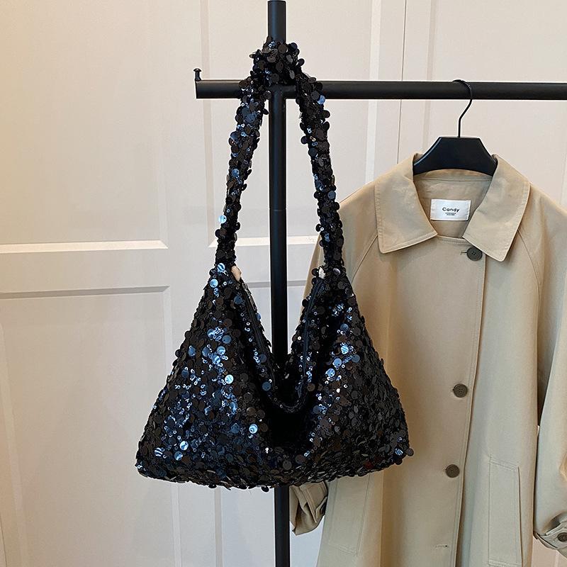2025 New Sequined Shoulder Bags Large Capacity Y2k Women Bags Vintage Fashion Shoulder Crossbody Bags Ladies Purse Handbags