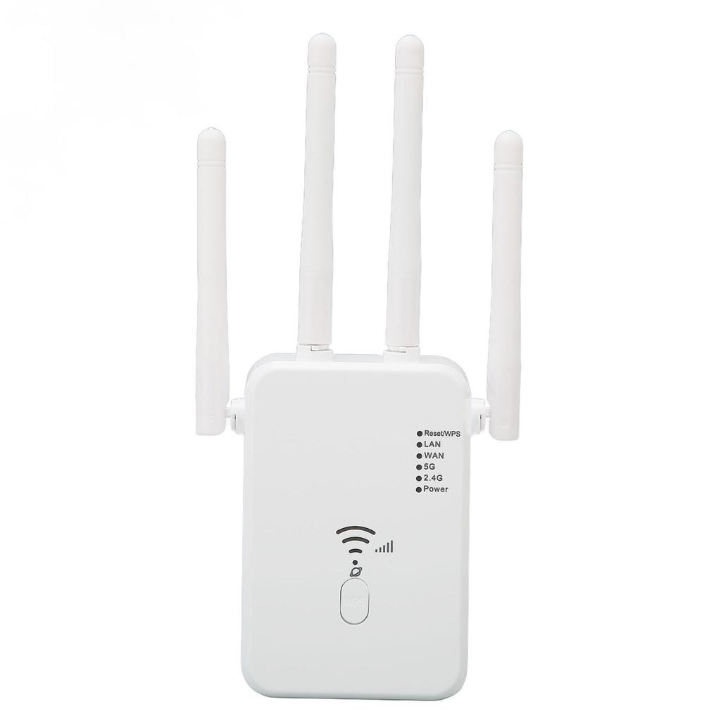 WiFi Extender Professional 1200Mbps Gigabit High Power 5G Dual Band Internet Booster for Home Office