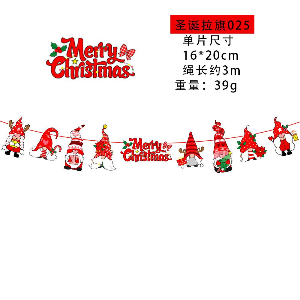 Christmas Banner Christmas Tree Ornaments Merry Christmas Decoration For Home Santa Claus Pendant Xmas Gifts New Year 2025 Gift