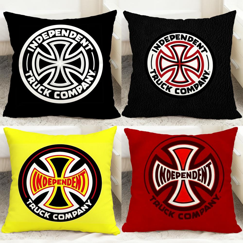 Stylish IIIndependent Skateboardses Cushion Cover Comfortable Reversible Pillow Cover Ideal for Car Sofa Bedroom Beyond