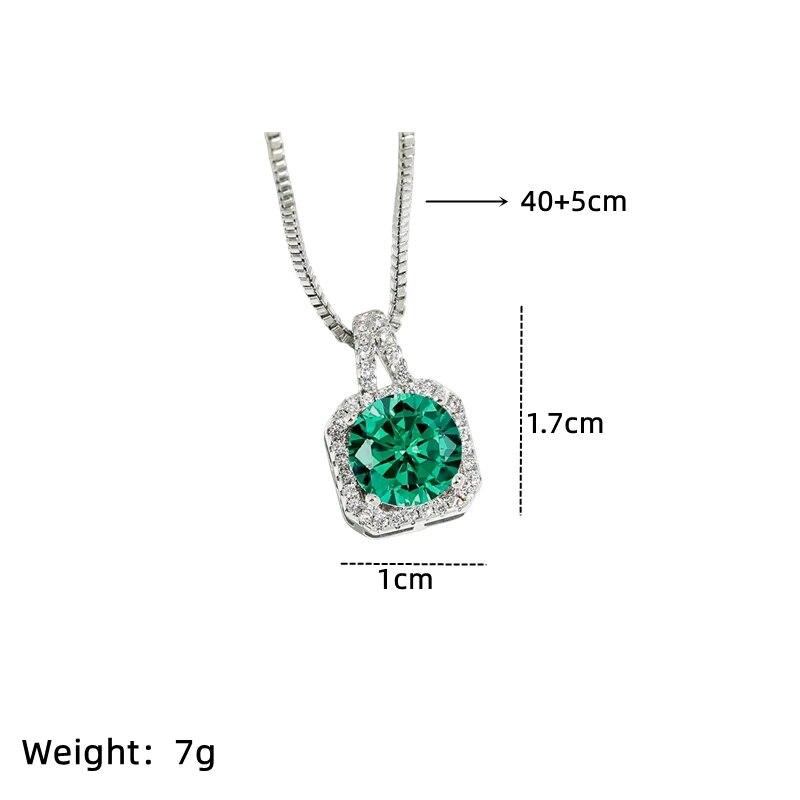 1 Pcs Luxury Cool Wind Silver Plated Copper Pendant With Stainless Steel Chain Combination Of Collarbone Necklace